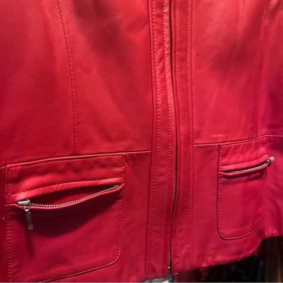 Red Leather Jacket - Picture 6 of 8